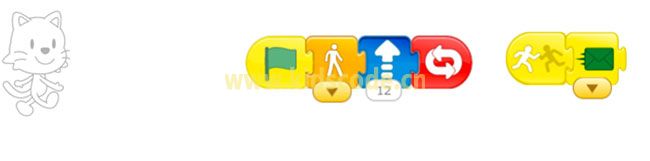 scratchjr圖文教程：第四章游戲-貓與鳥的較量【綜合】