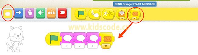 scratchjr圖文教程：第四章游戲-火箭發射升空