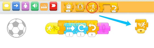 scratchjr圖文教程：第四章游戲-踢足球