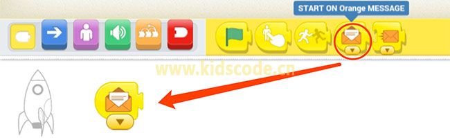 scratchjr圖文教程：第四章游戲-火箭發射升空