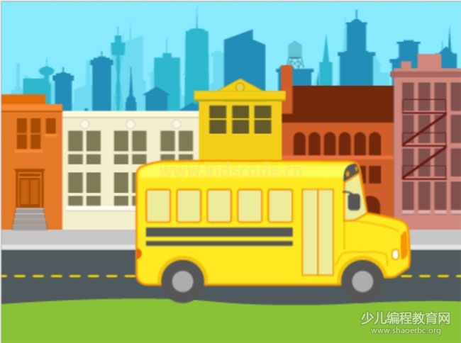 scratchjr圖文教程：第三章我的故事【有序上車】kidscode.cn