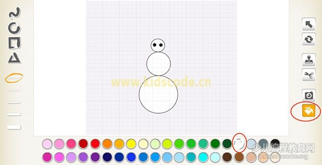 scratchjr圖文教程：第三章我的故事【堆雪人】