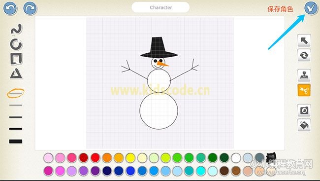 scratchjr圖文教程：第三章我的故事【堆雪人】