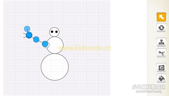 scratchjr圖文教程：第三章我的故事【堆雪人】