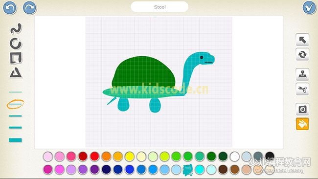 scratchjr圖文教程：第三章我的故事-龜兔賽跑【綜合】