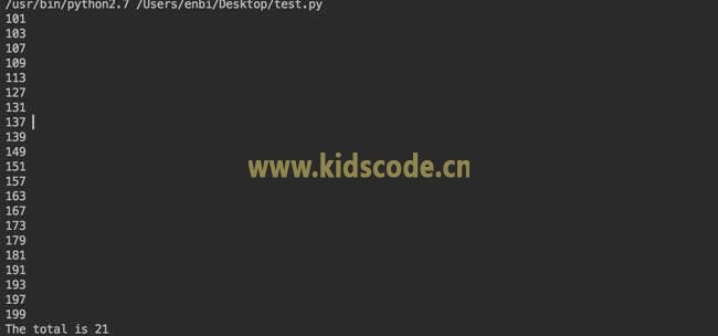 Python基礎練習實例12（素數）